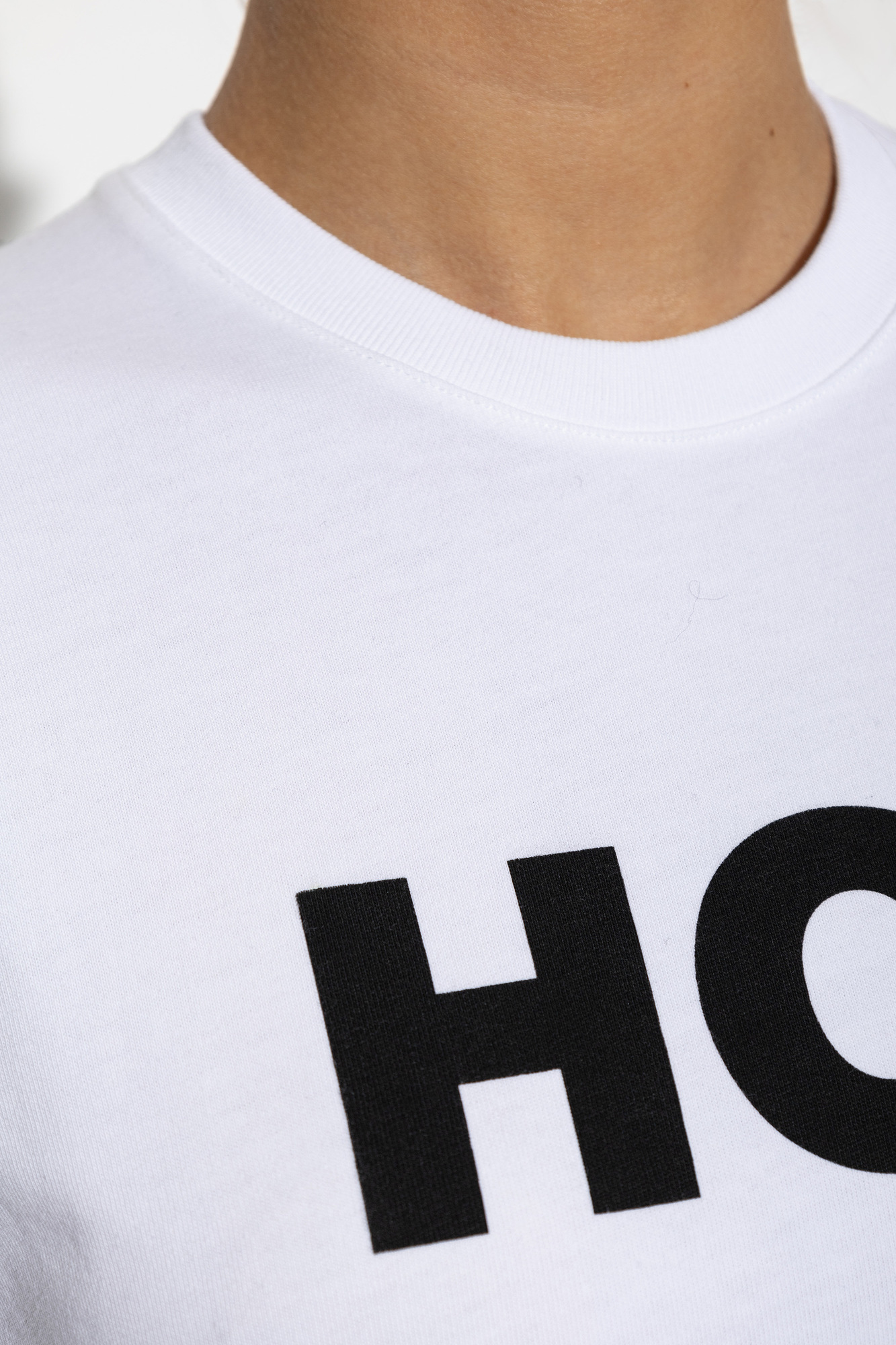 Dsquared2 White Cotton T-Shirt with Front Print | Women's | Vitkac
